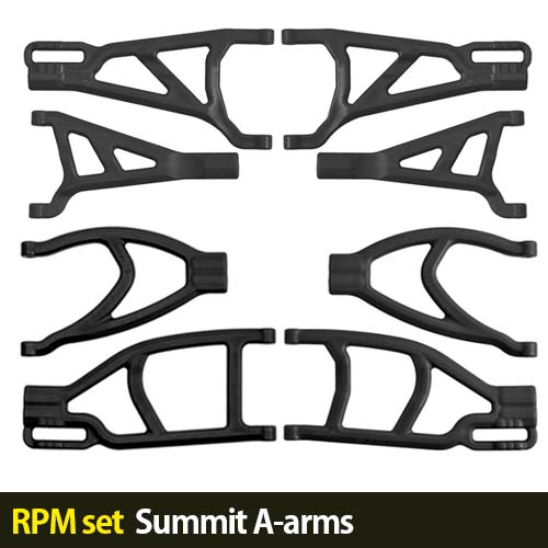 하비몬[RPM세트할인-5%] 1/10 Summit A-arms (Black)[상품코드]-
