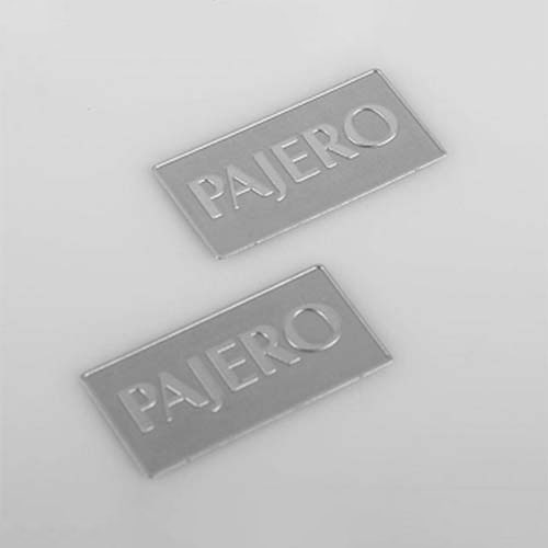 하비몬[#VVV-C0028**] (2개입｜미니어처: 번호판) 1/10 Metal License Plate for Tamiya CC01 Pajero (Silver) (타미야 CC-01)[상품코드]CCHAND