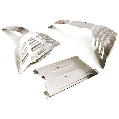 하비몬[선주문필수] [#C27477SILVER] Stainless Steel (Raw) Skid Plate Kit for Traxxas 1/10 E-Revo (-2017) &amp; Summit (Silver)[상품코드]INTEGY