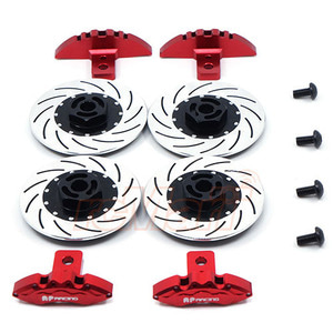 하비몬[단종] [#SAK-D301/V2/RE] [4개입] Aluminum Sport Edition Brake Disc Caliper Set (Red) for Sakura D3, D4[상품코드]3RACING