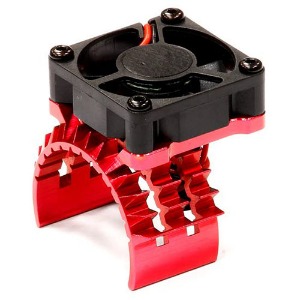 하비몬[#T8635RED] T2 Motor Heatsink w/ Cooling Fan for Traxxas 1/10 Stampede 4X4 &amp; Slash 4X4 (Red) w/후타바 커넥터(수)[상품코드]INTEGY