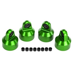 하비몬[#AX7764G] Shock Caps, Aluminum (Green-Anodized), GTX Shocks (4)/ Spacers (8)[상품코드]TRAXXAS