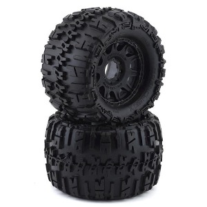 하비몬[#1184-10] [2세트 반대분] Trencher X MX38 3.8&quot; Tire w/Raid 8x32 Wheels (Black) (M2) (크기 165 x 105mm)[상품코드]PRO-LINE RACING