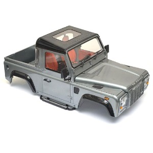하비몬[TRC/302224] (미도색/미조립품) 1/10 Defender D90 Pickup Truck Hard Body Kit (휠베이스 275mm｜도어 작동)[상품코드]TEAM RAFFEE