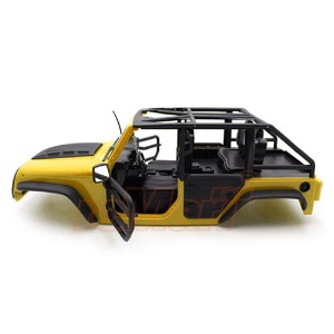하비몬[XS-59887AY] (미조립품/색상 사출) Jeep Hard Body Front Tube Doors Kit 313mm (Parts A) for Axial SCX10 II RC4WD TF2 Yellow[상품코드]XTRA SPEED