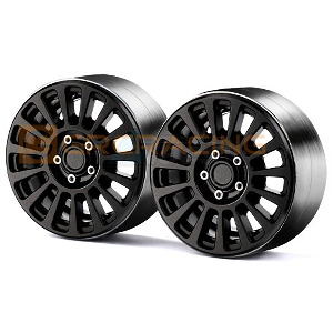 하비몬[#GRC/G138UD] [2개입] 1.9 Aluminum Beadlock Wheel for RC Crawler (Black)[상품코드]GRC