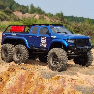 하비몬[#90100099] [완제품 - 조종기 미포함｜2단 미션] 1/10 AT6 6x6 Scale Rock Crawler ARTR (Blue) (크로스알씨 6륜 스케일 트럭)[상품코드]CROSS-RC