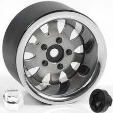 하비몬[#Z-W0327] [4개｜센터캡+공구포함] 1.9&quot; 5 Lug Steel Wheels w/Beauty Ring (Silver)[상품코드]RC4WD